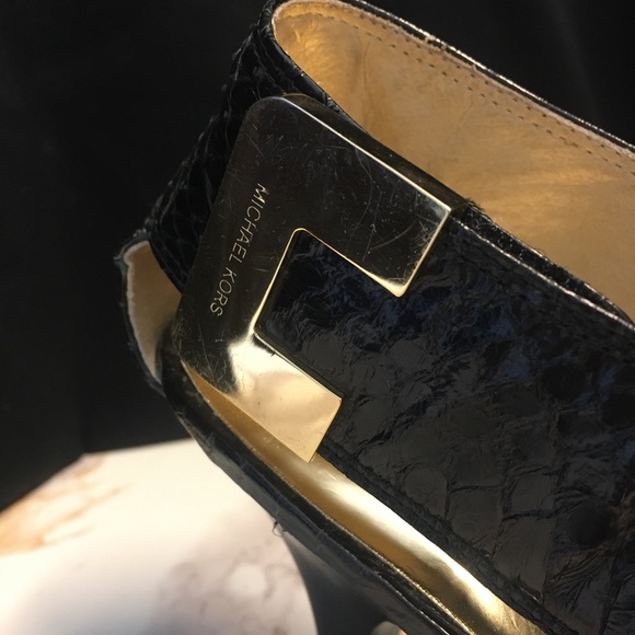 Authentic Gorgeous Michael Kors Shoes Real Snakeskin - Picture 1 of 7